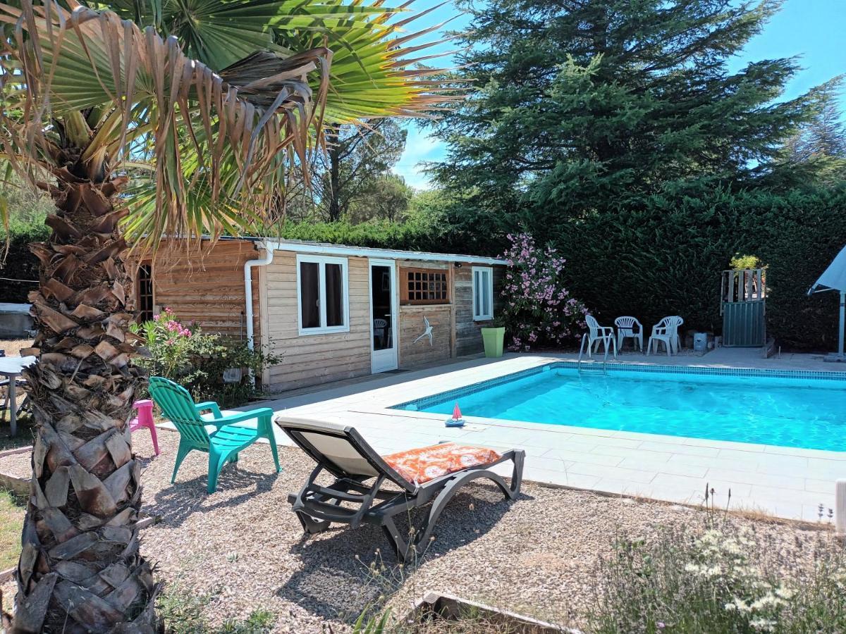 Chalet Banane Devant Piscine, A 6Km Du Festival De Piano De La Roque D'Antheron Rognes Esterno foto