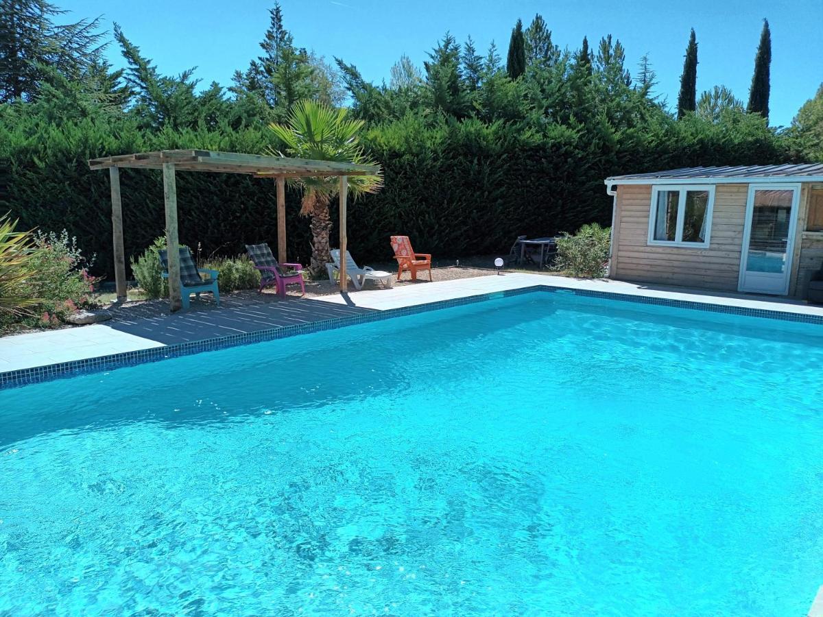 Chalet Banane Devant Piscine, A 6Km Du Festival De Piano De La Roque D'Antheron Rognes Esterno foto